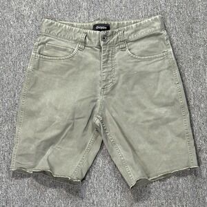 Brixton Parker 5 Pocket Short Men's Size‎ 28 Olive Army Green Cutt Off